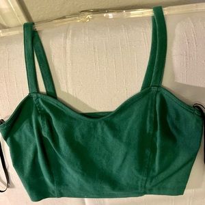 Forever 21 green cute crop top